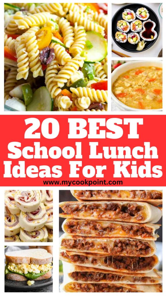 20 School Lunch Ideas For Kids