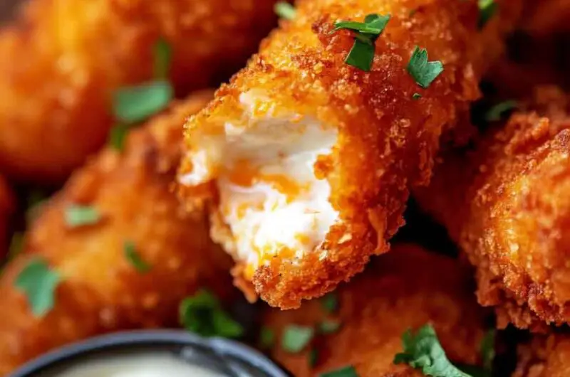 Air Fryer Buffalo Chicken Mozzarella Sticks