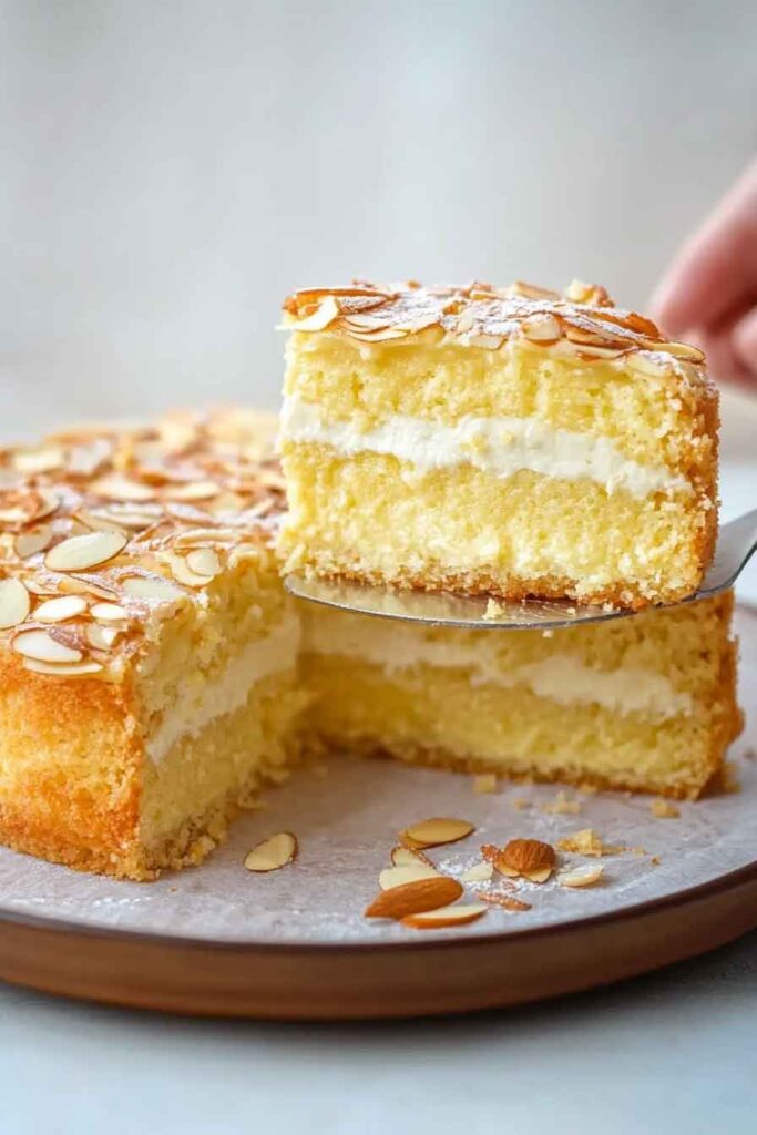 How to Serve Almond Custard Cake