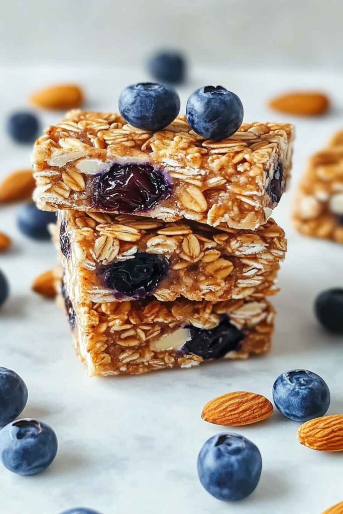 How to Cut and Store Almond Date Blueberry Granola Bars