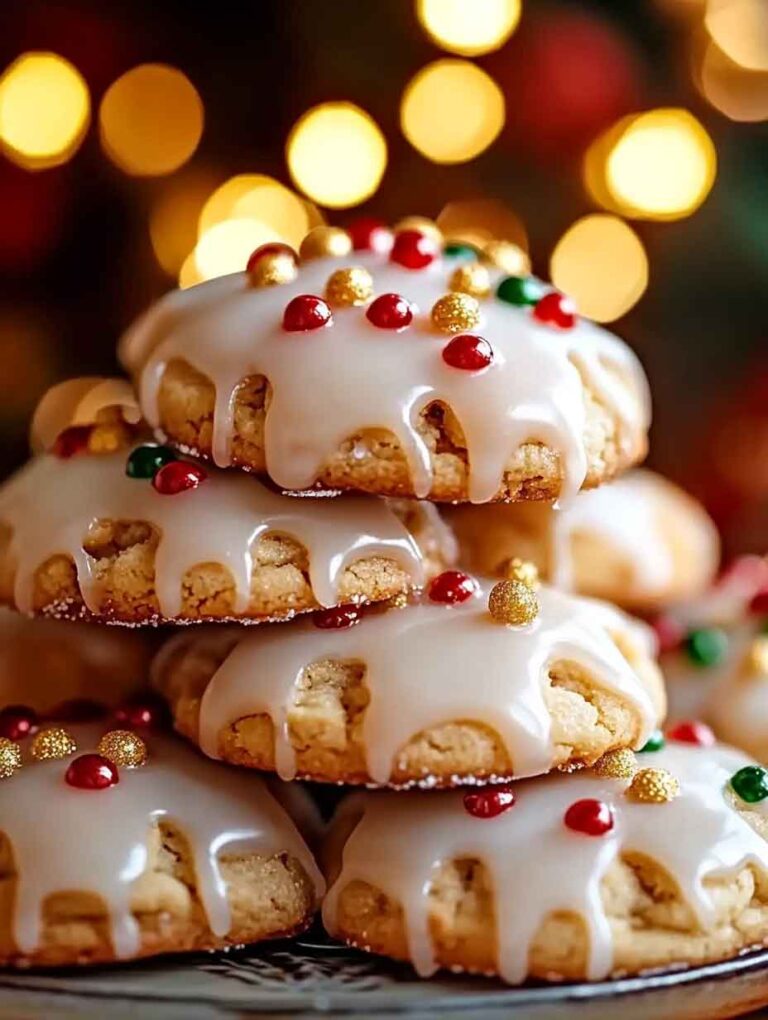 Almond Glazed Holiday Cookies