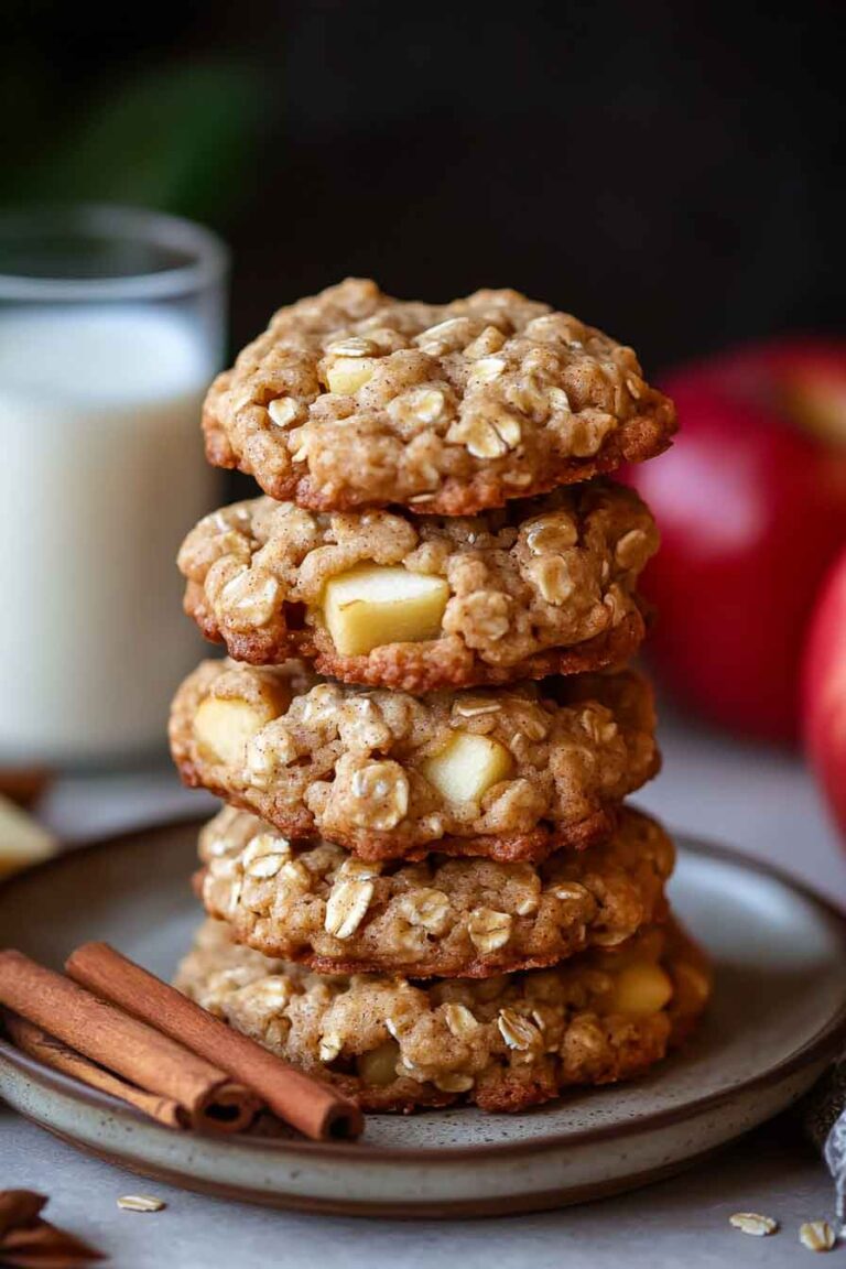Apple Cinnamon Oatmeal Cookies