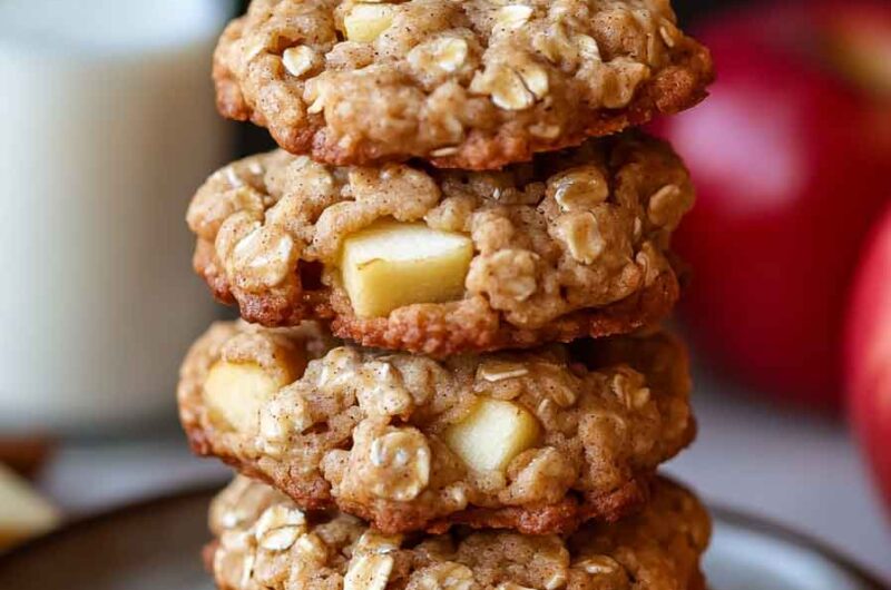 Apple Cinnamon Oatmeal Cookies