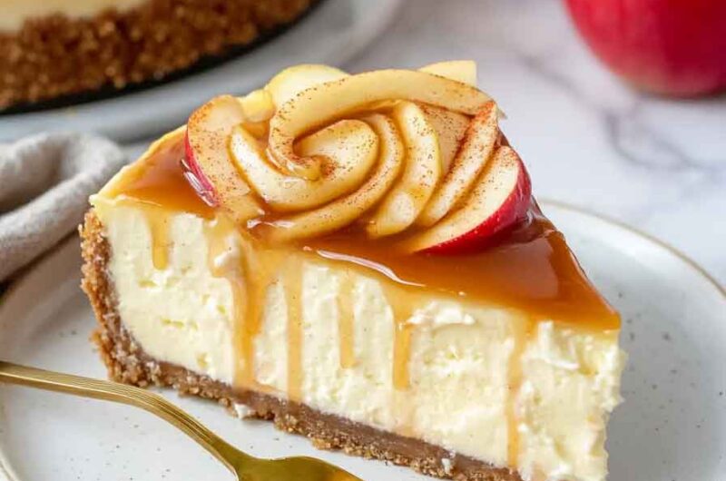 Apple Cinnamon Swirl Cheesecake