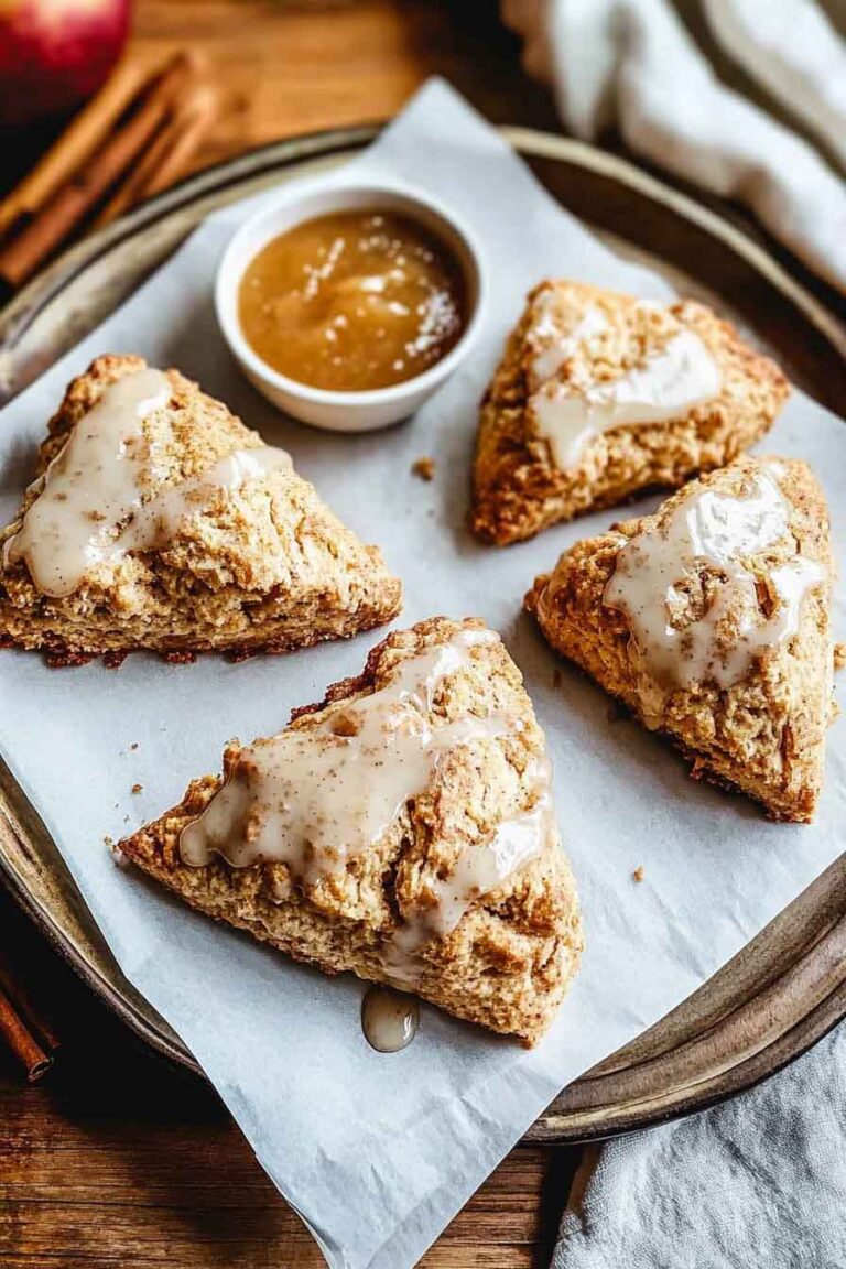 Autumn Apple Butter Scones