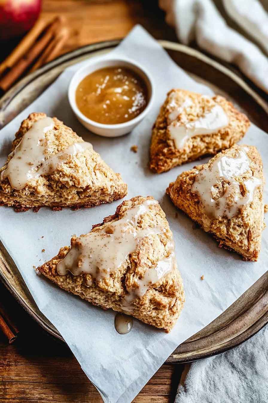 Autumn Apple Butter Scones