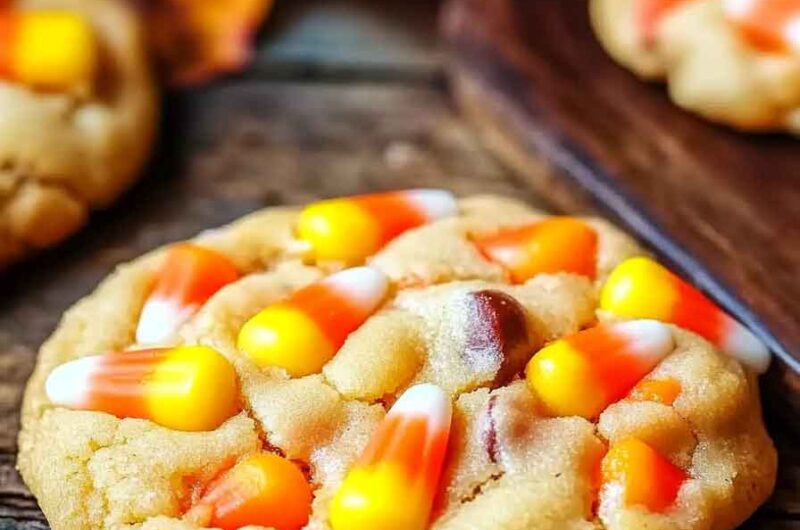 Autumn Candy Corn Cookies