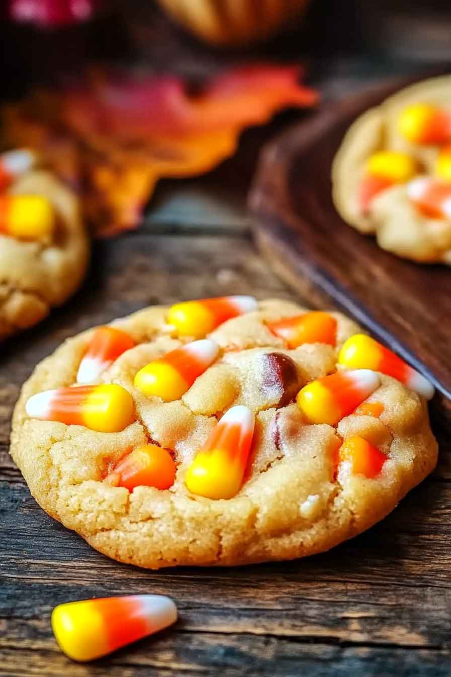 Autumn Candy Corn Cookies