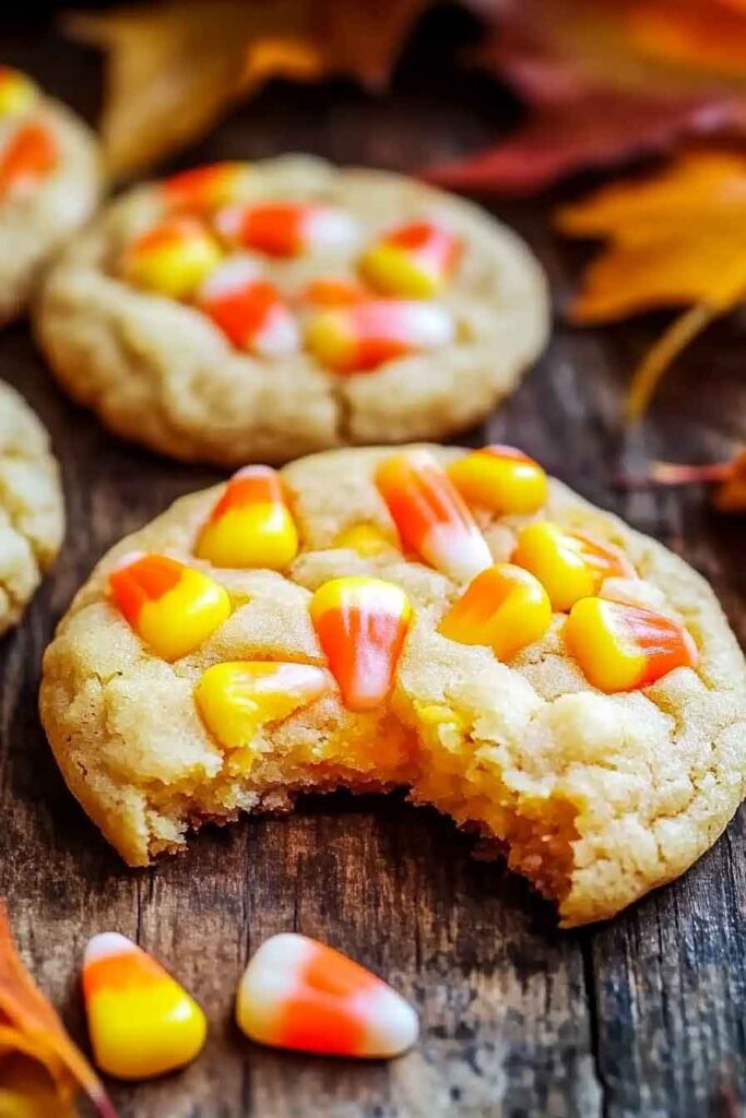 How to Serve Autumn Candy Corn Cookies