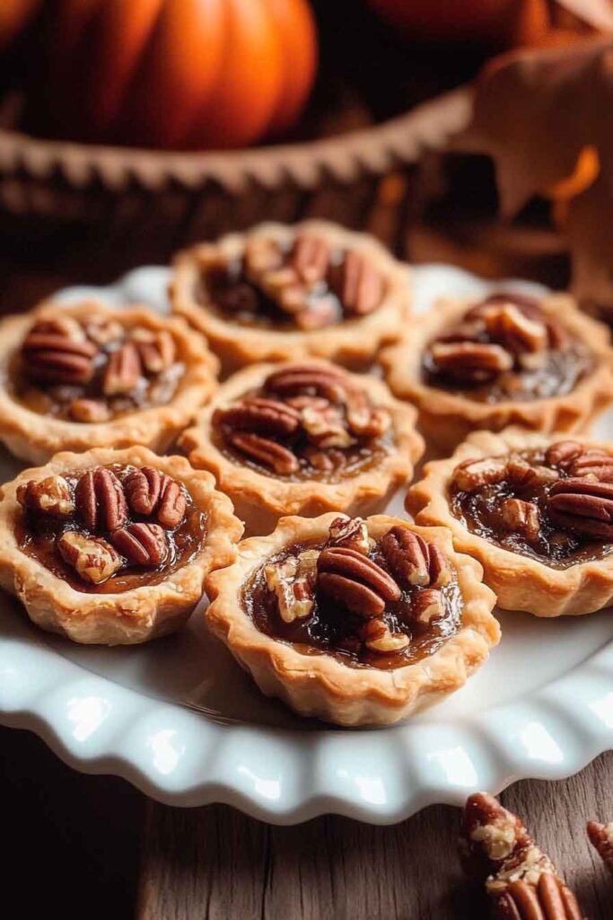 How to Serve Autumn Delight Mini Pecan Pies