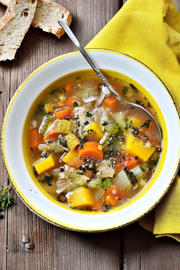 How to Serve Autumn Harvest Veggie Soup