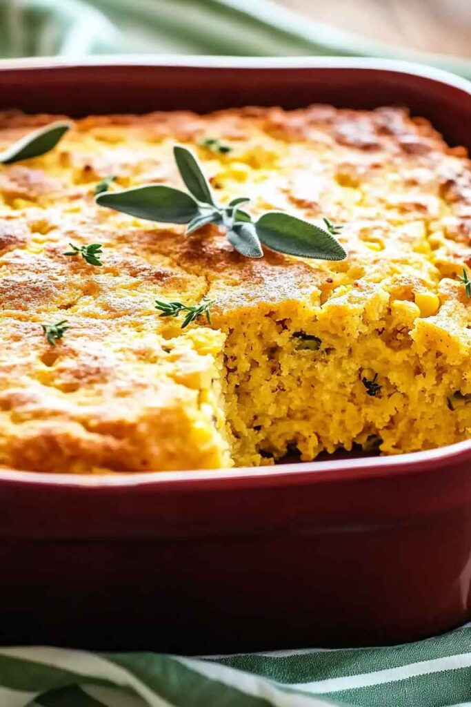 Step-by-Step Instructions for Autumn Herb Cornbread Casserole