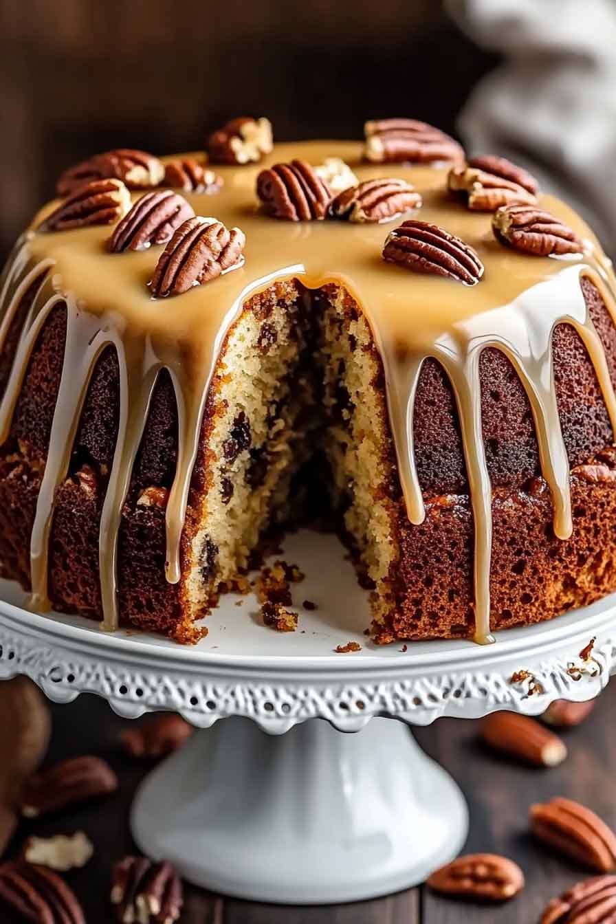 Autumn Pecan Maple Cake Recipe