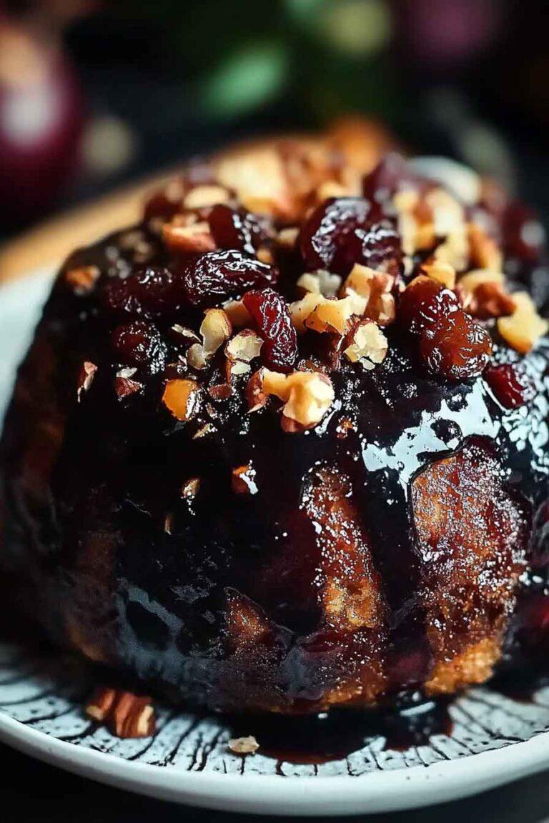 Autumn Plum Pudding