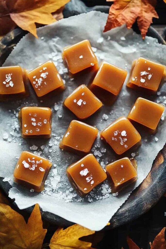 How to Serve Autumn Spice Caramels