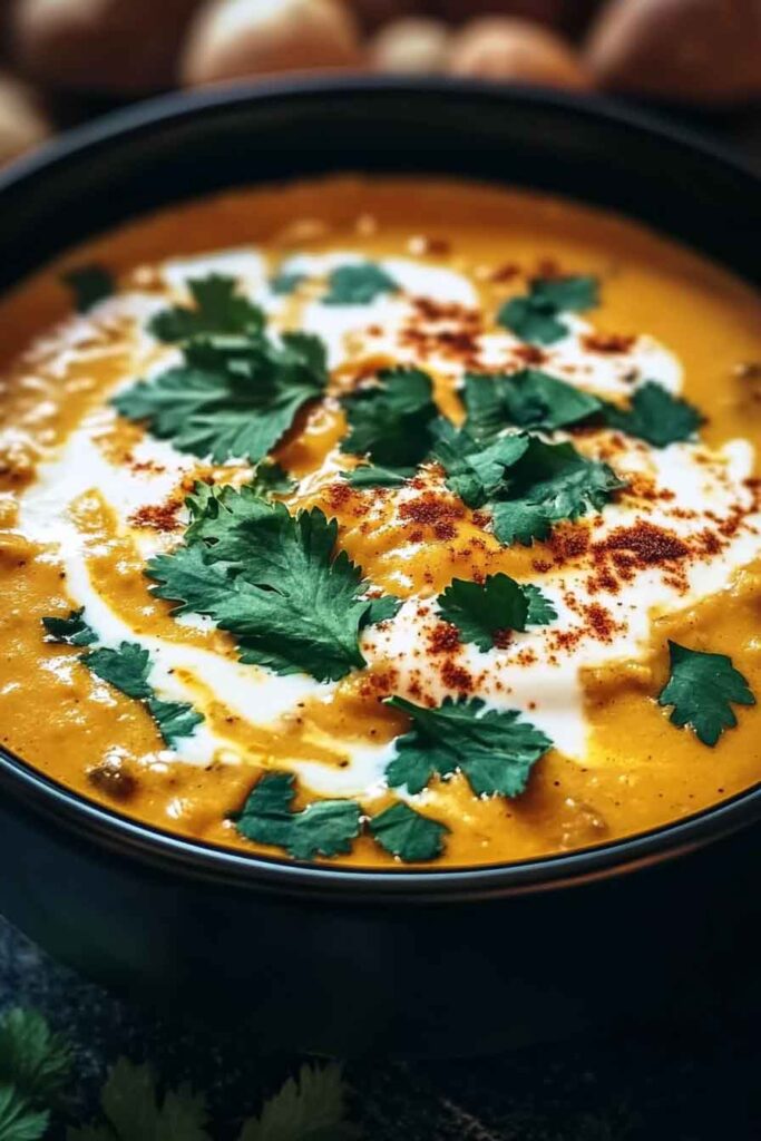 How to Serve Autumn Spice Chicken Enchilada Soup