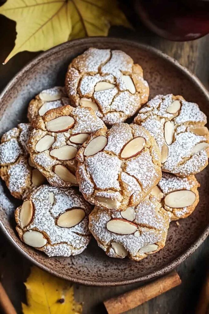 Autumn Spiced Almond Cookies