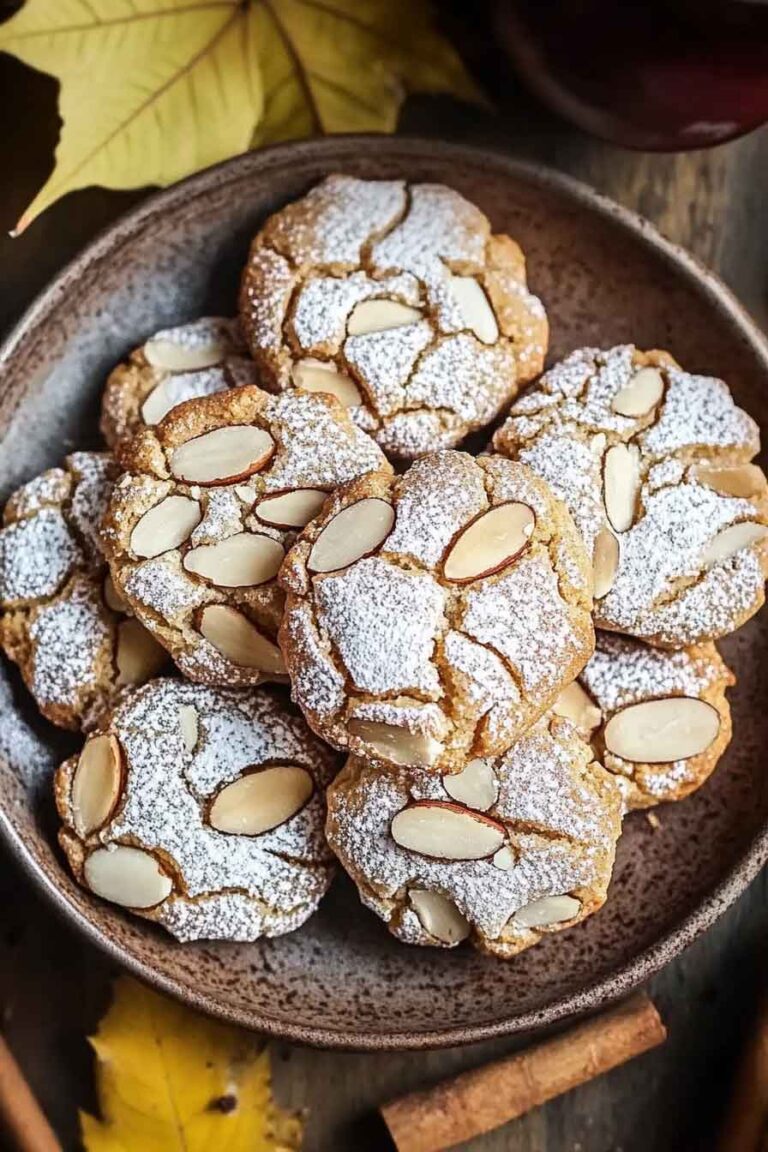 Autumn Spiced Almond Cookies