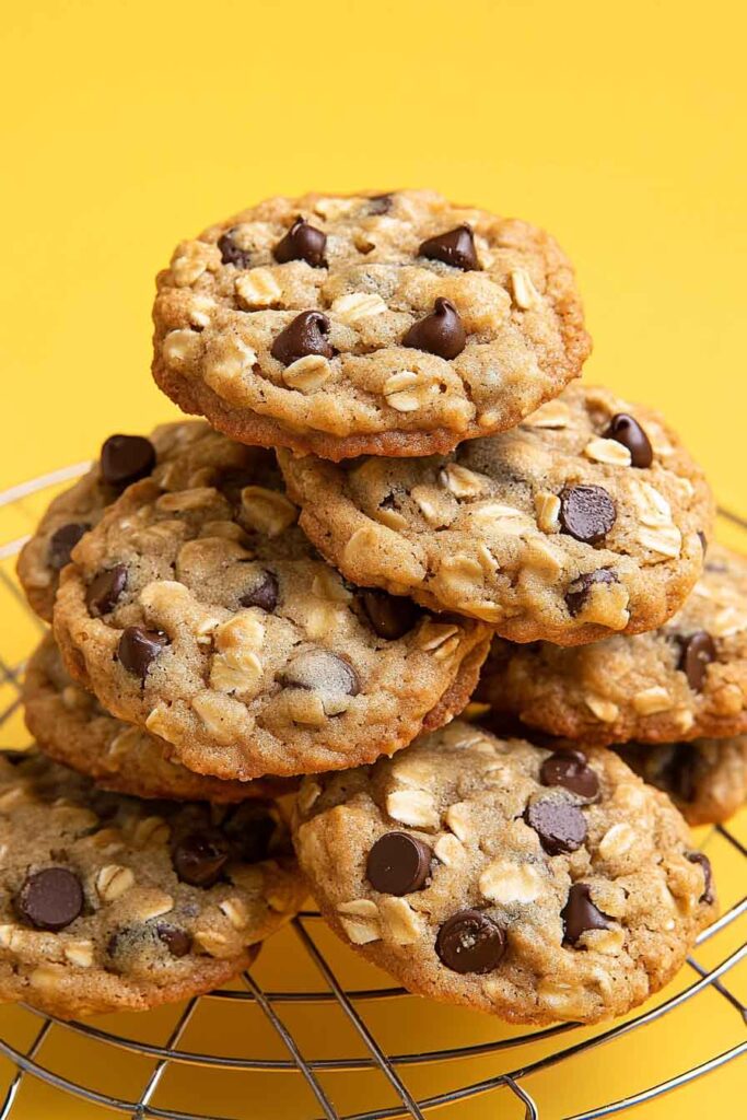 Banana Chocolate Chip Oatmeal Cookies