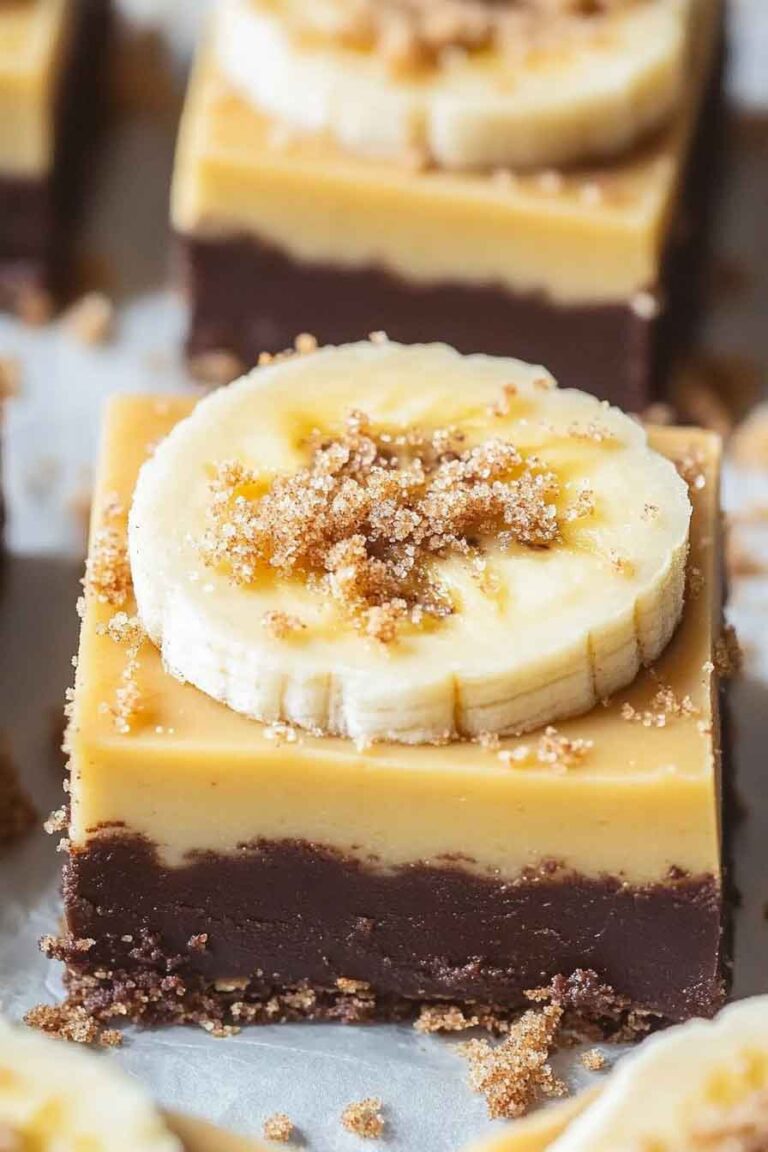 Banana Fudge Squares