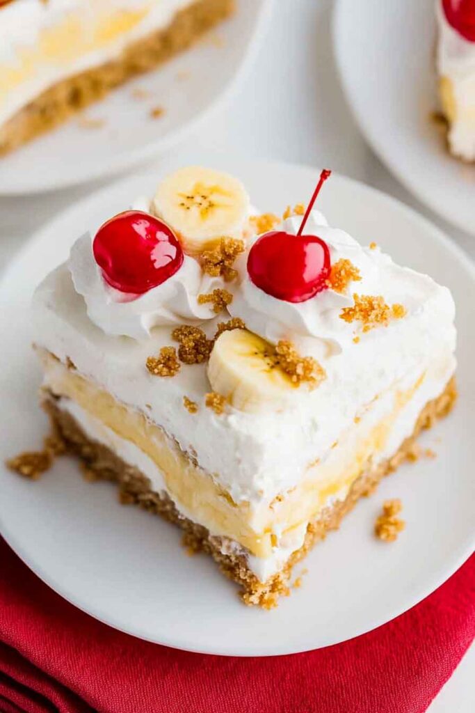 How to Serve Banana Split Cake