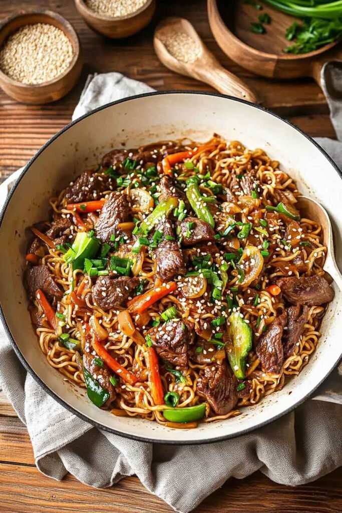 How to Serve Beef Ramen Stir Fry