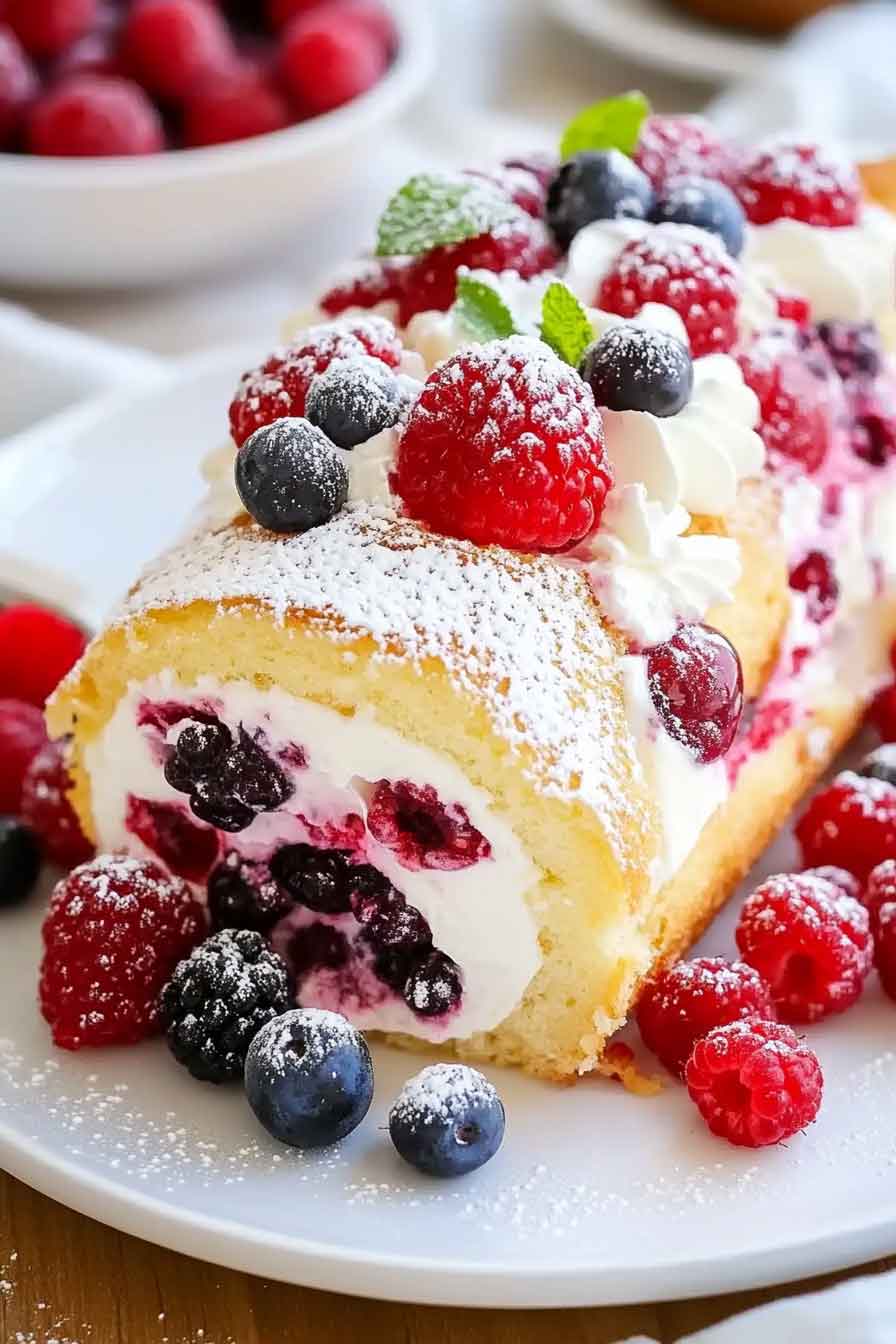 Berry Cream Roll