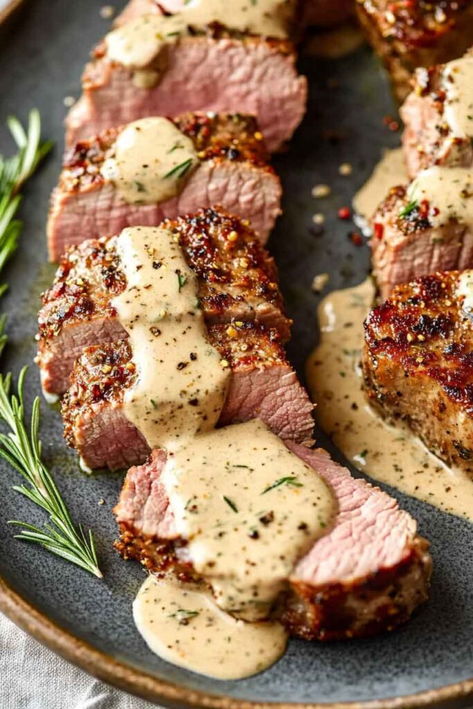 How to Serve Pork Tenderloin with Dijon Cream Sauce
