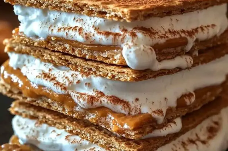 Biscoff Pumpkin Spice Ice Cream Sandwiches