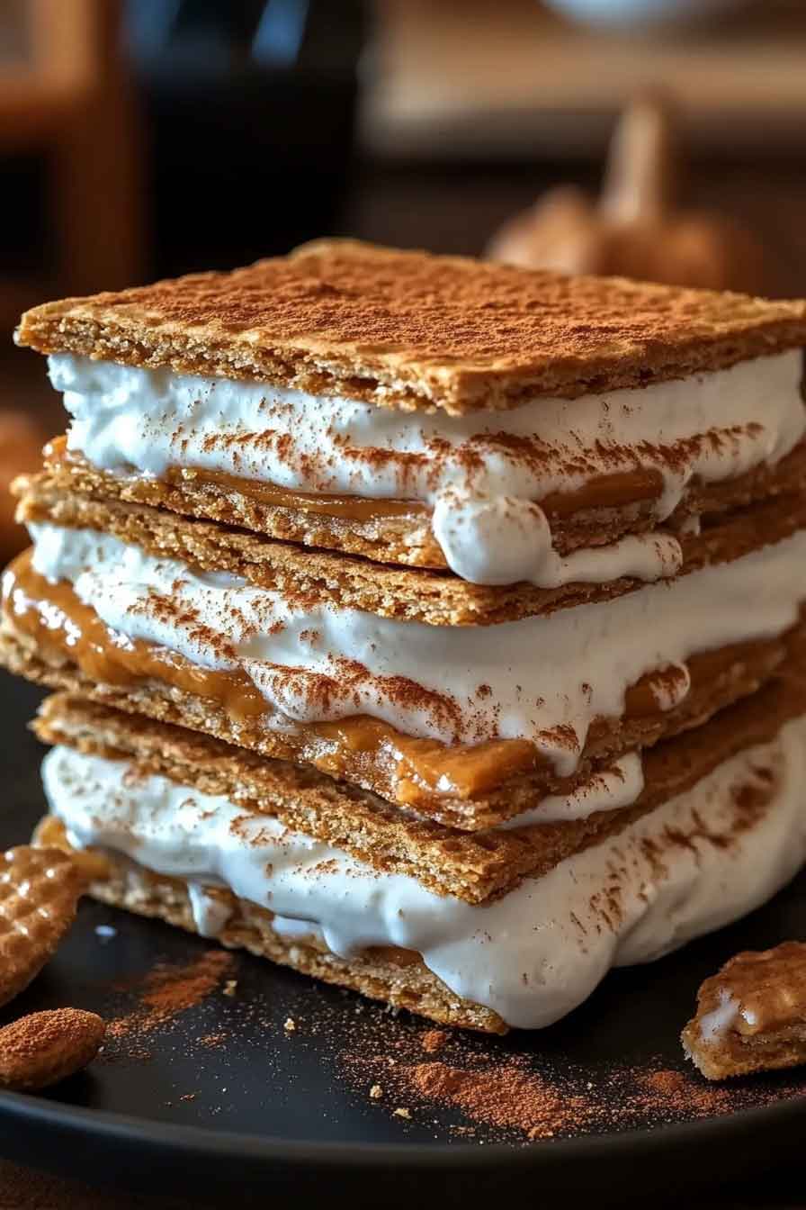 Biscoff Pumpkin Spice Ice Cream Sandwiches