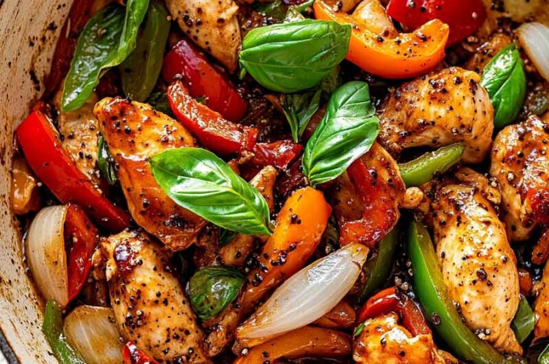 Black Pepper Chicken Stir Fry