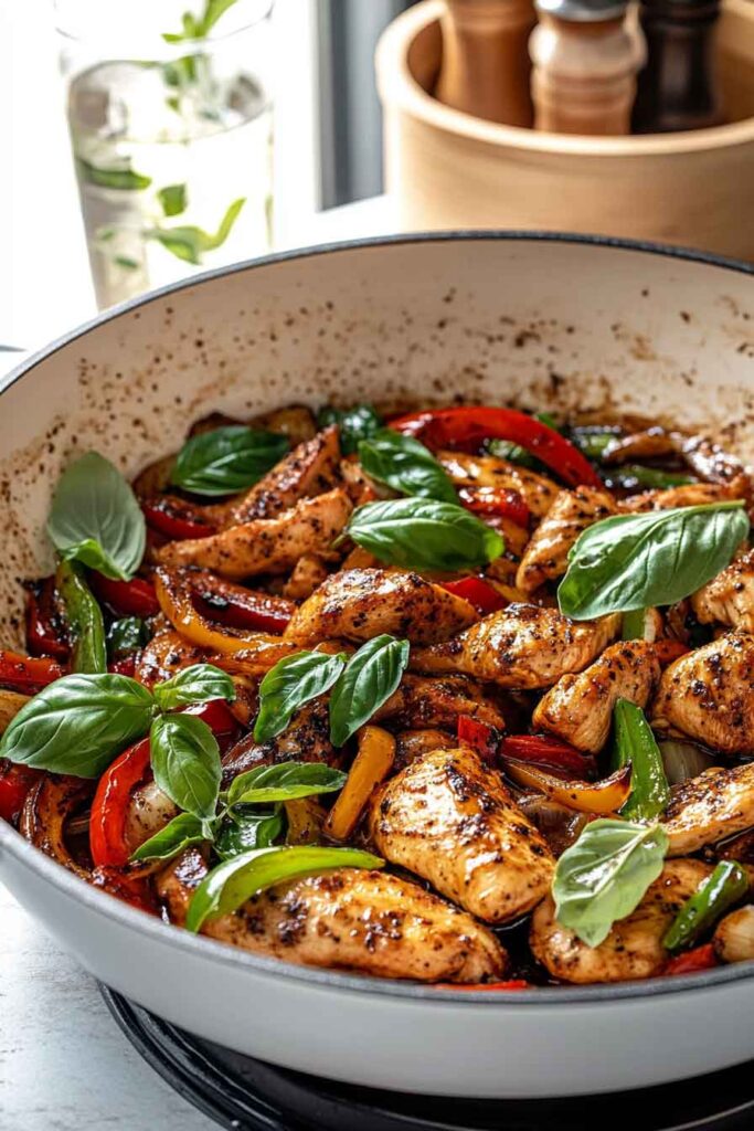 How to Serve Black Pepper Chicken Stir Fry
