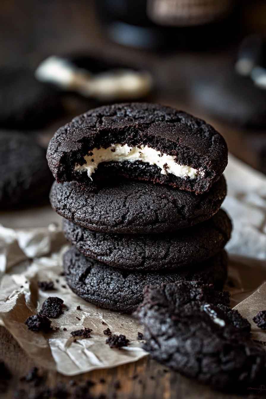 Black Velvet Cheesecake Cookies