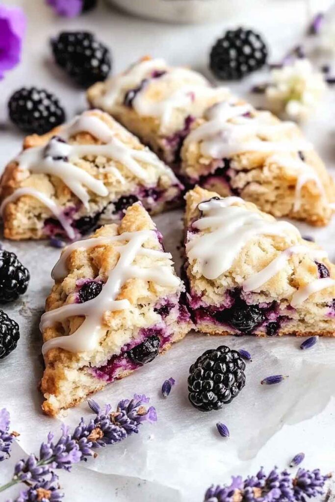 Storing Blackberry Lavender White Chocolate Scones
