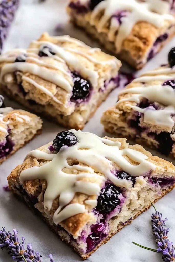 How to Serve Blackberry Lavender White Chocolate Scones
