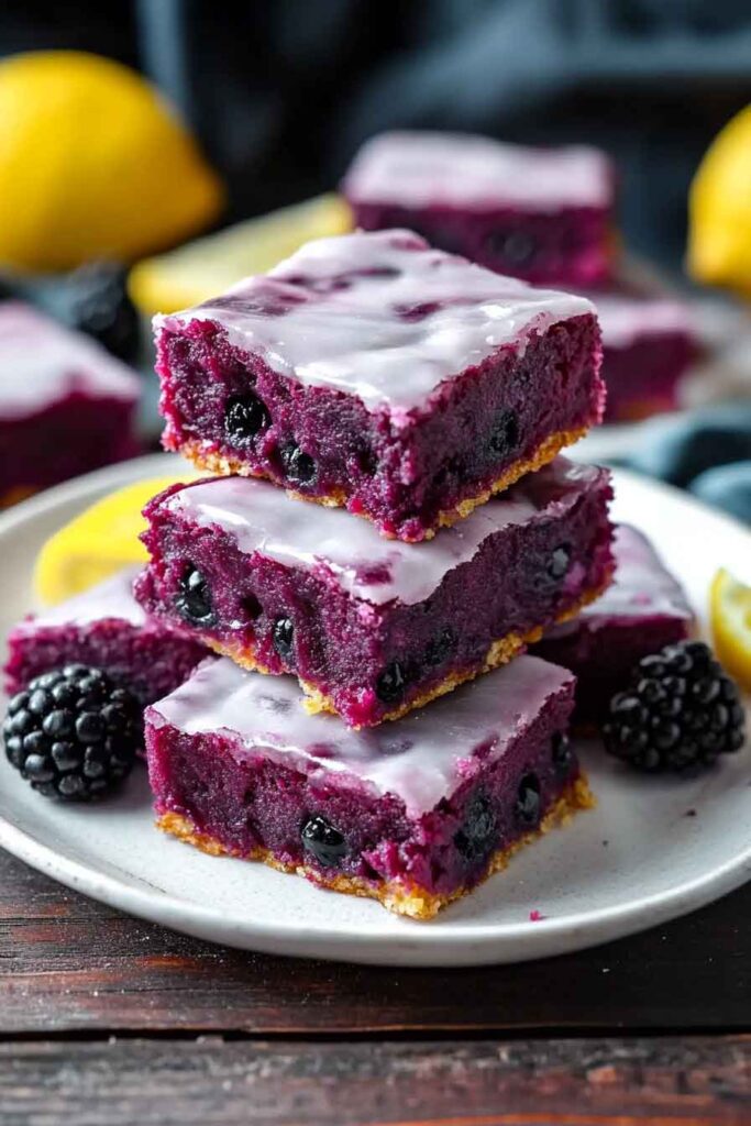 Blackberry Lemon Blondies