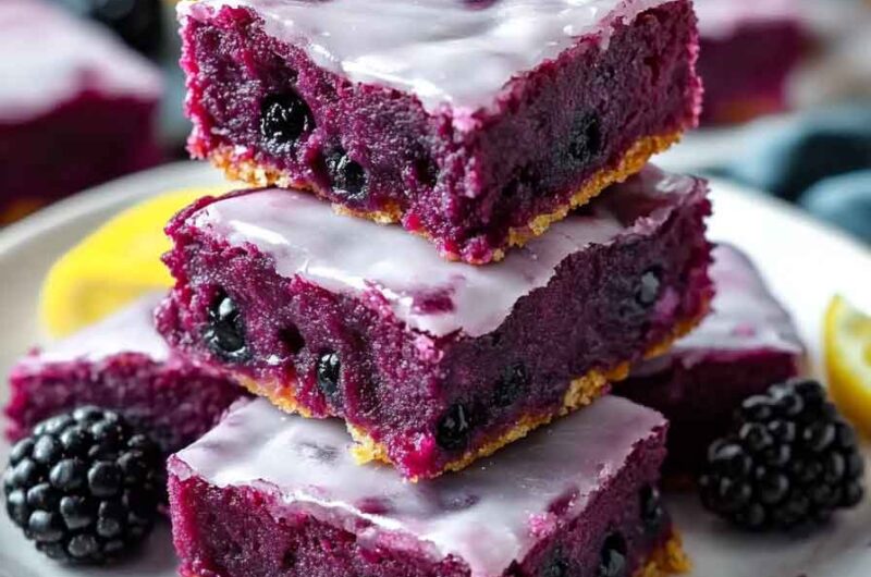 Blackberry Lemon Blondies