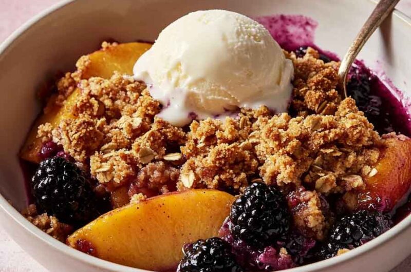 Blackberry Peach Crisp Recipe