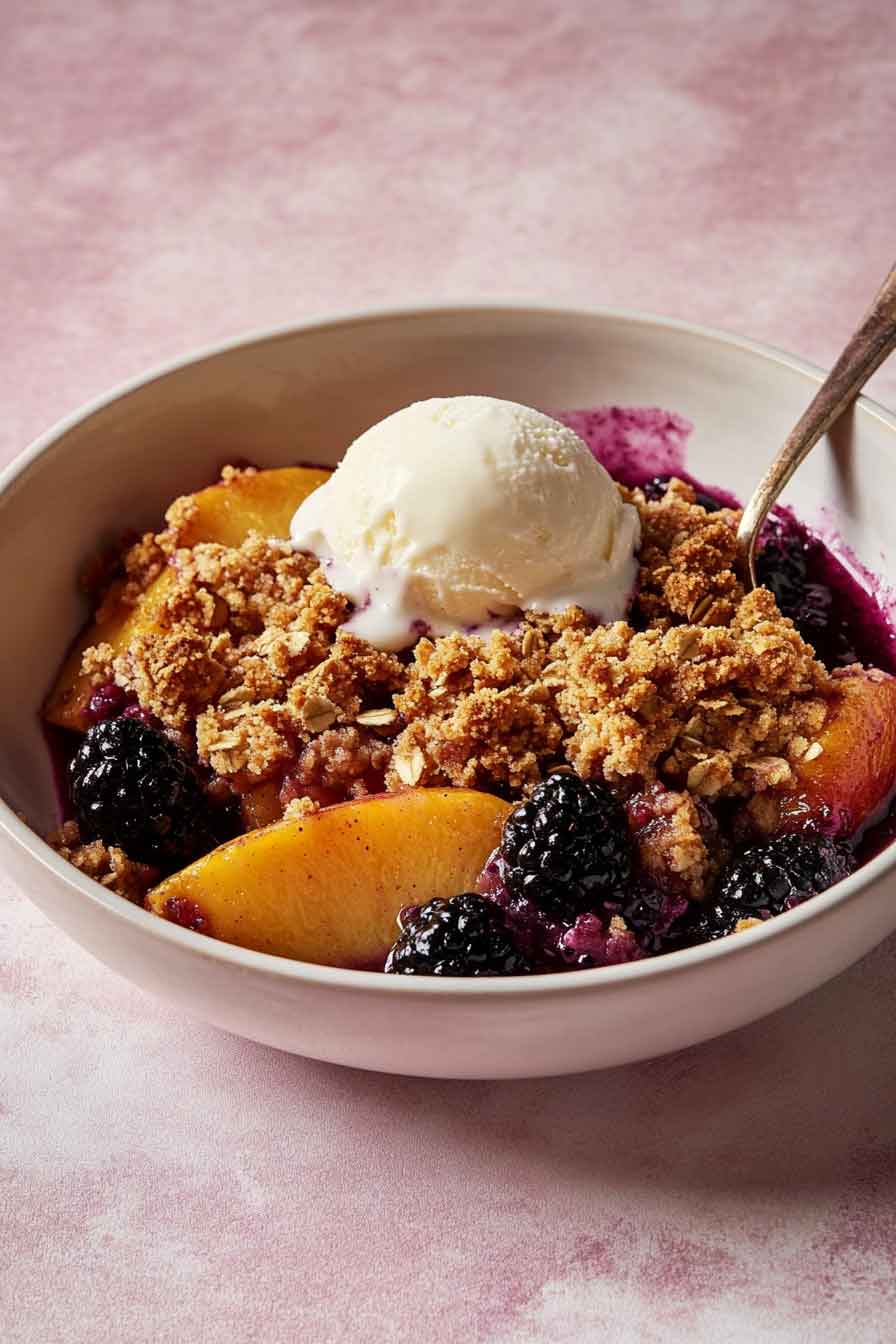 Blackberry Peach Crisp Recipe