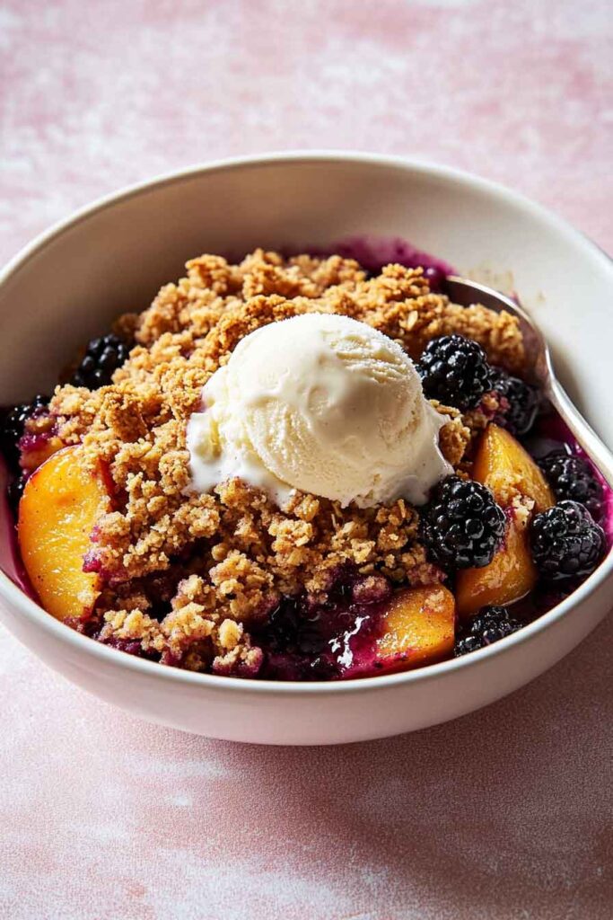 Step-by-Step Instructions for Blackberry Peach Crisp