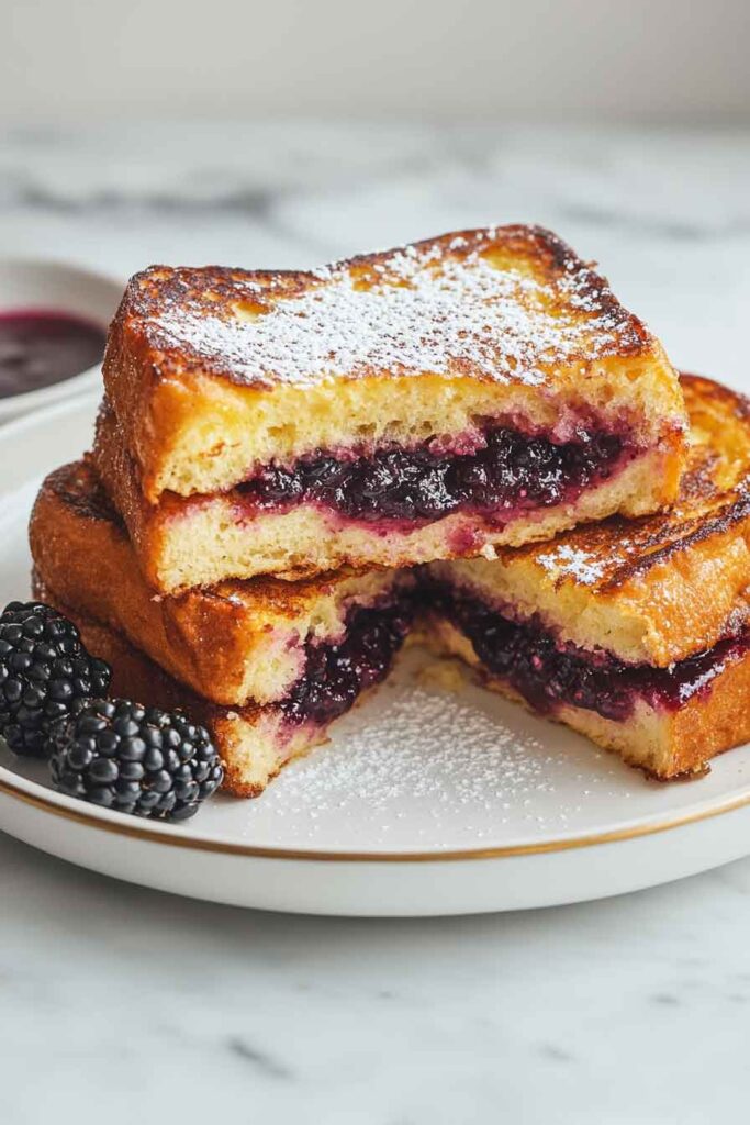 Step-by-Step Instructions for Blackberry Stuffed French Toast