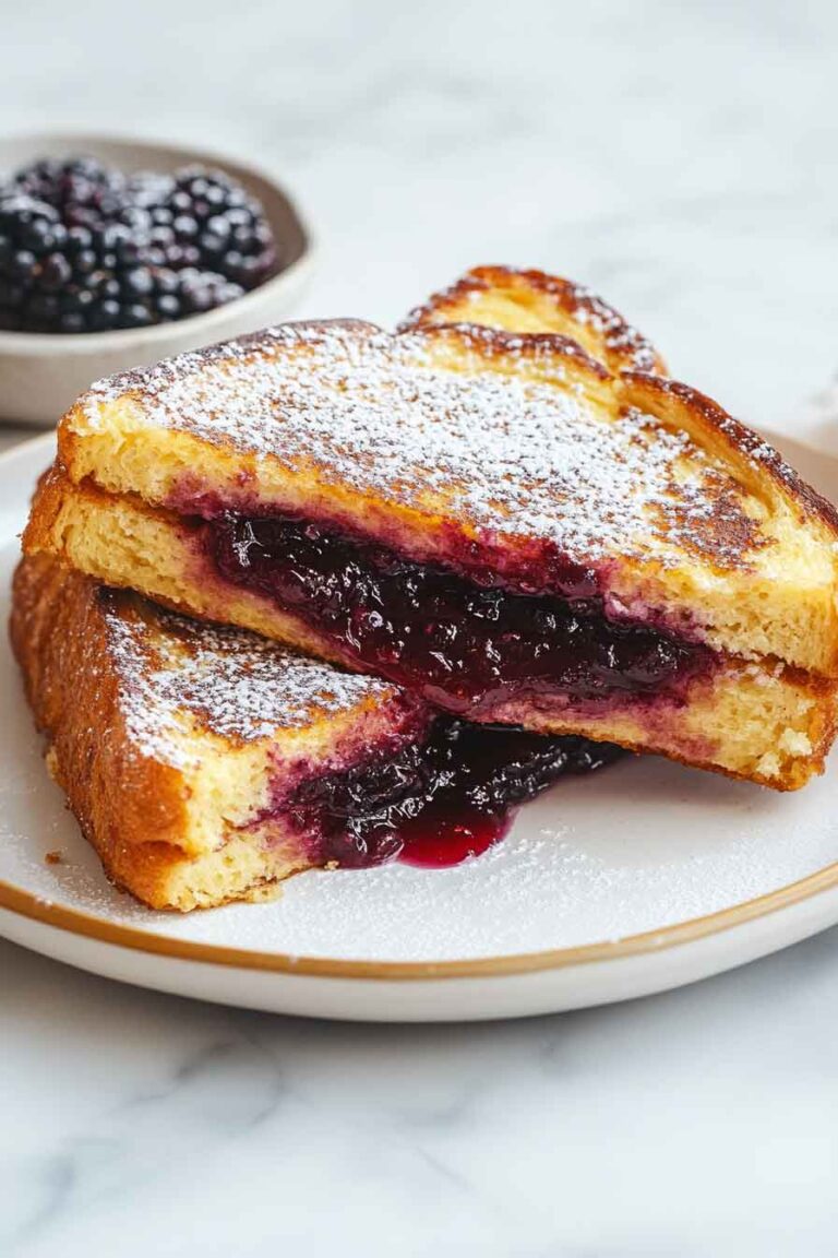Blackberry Stuffed French Toast Recipe