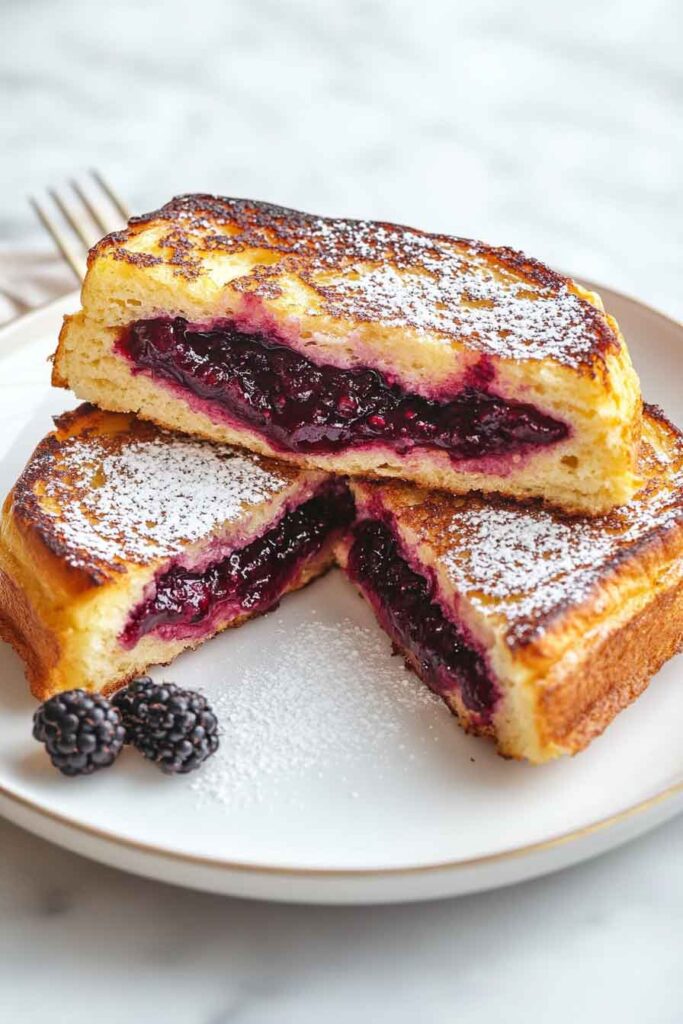 How to Serve Blackberry Stuffed French Toast
