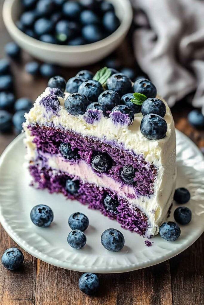 How to Serve Blueberry Bliss Cake