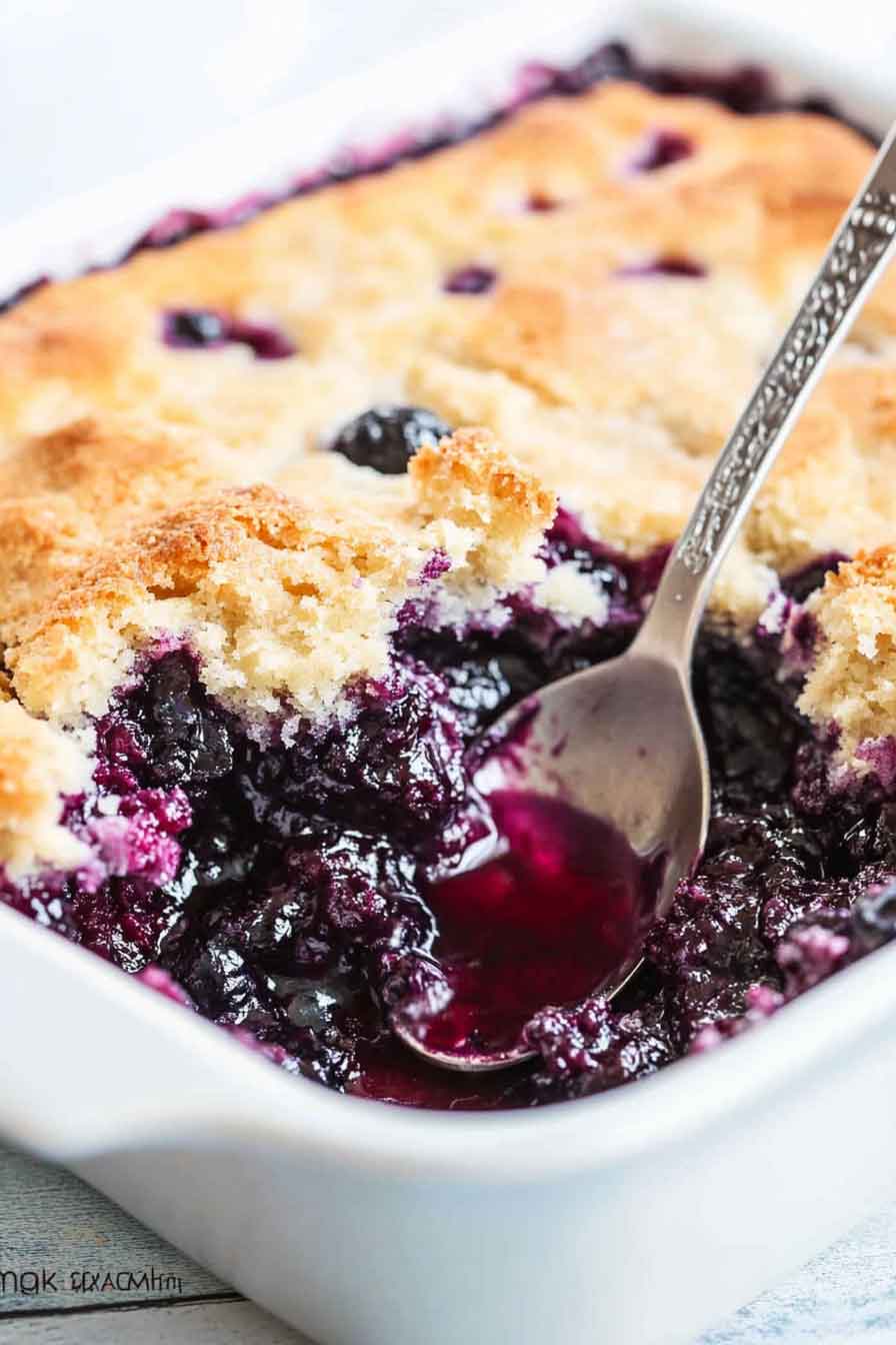 Blueberry Dump Cake Recipe - My Cook Point