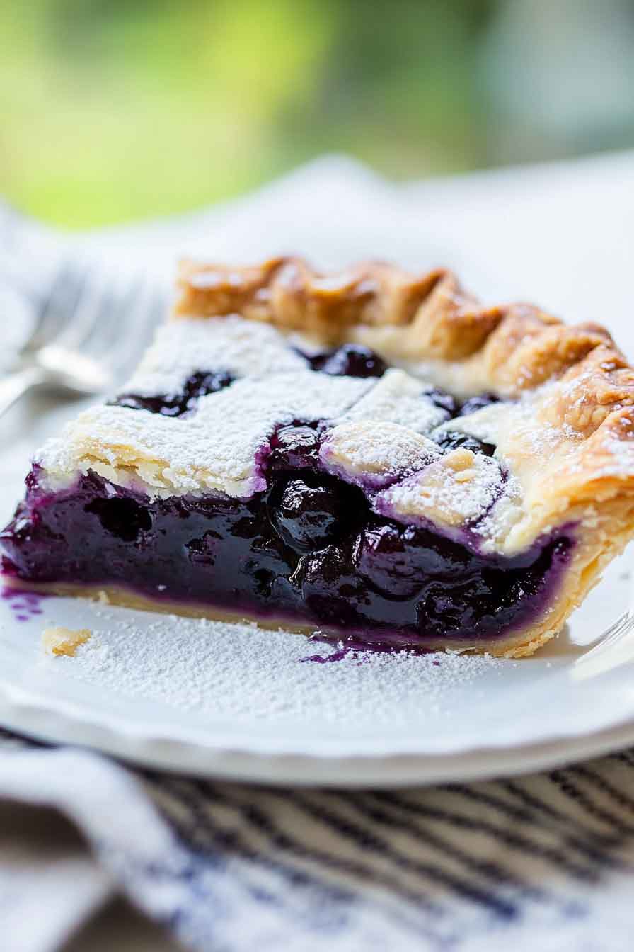 Blueberry Lavender Pie