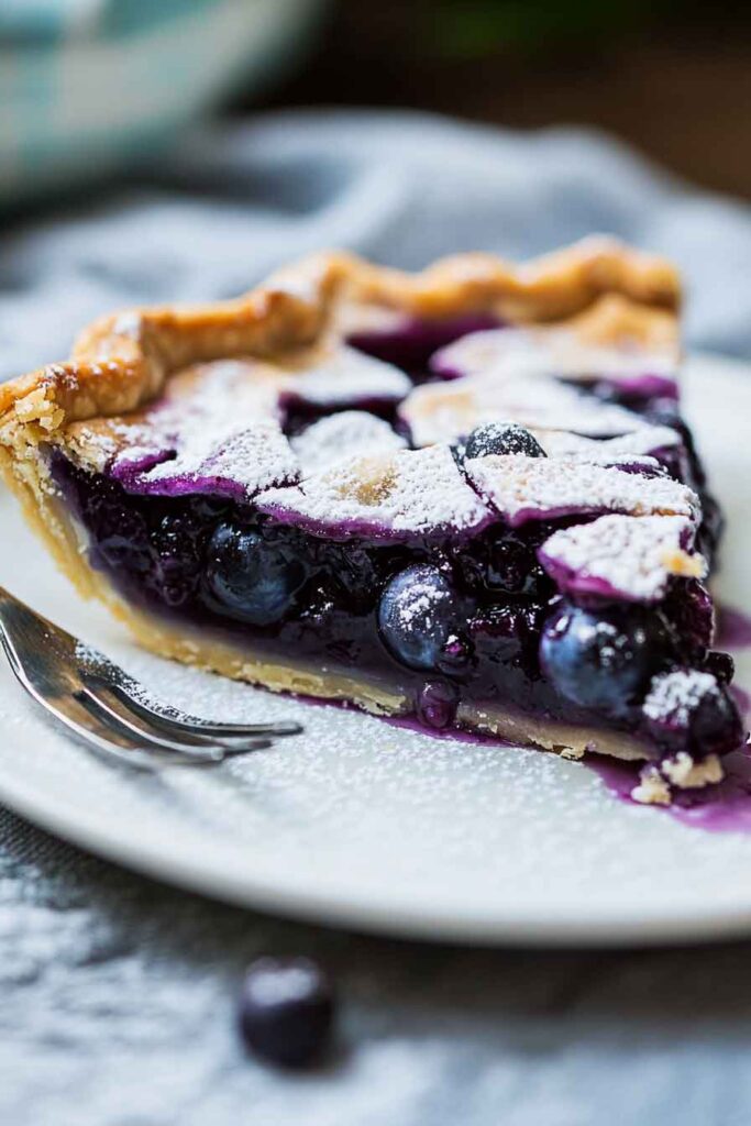 How to Serve Blueberry Lavender Pie