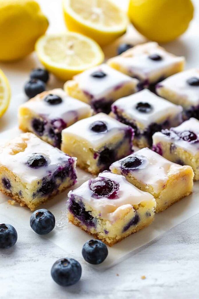 Blueberry Lemon Blondies