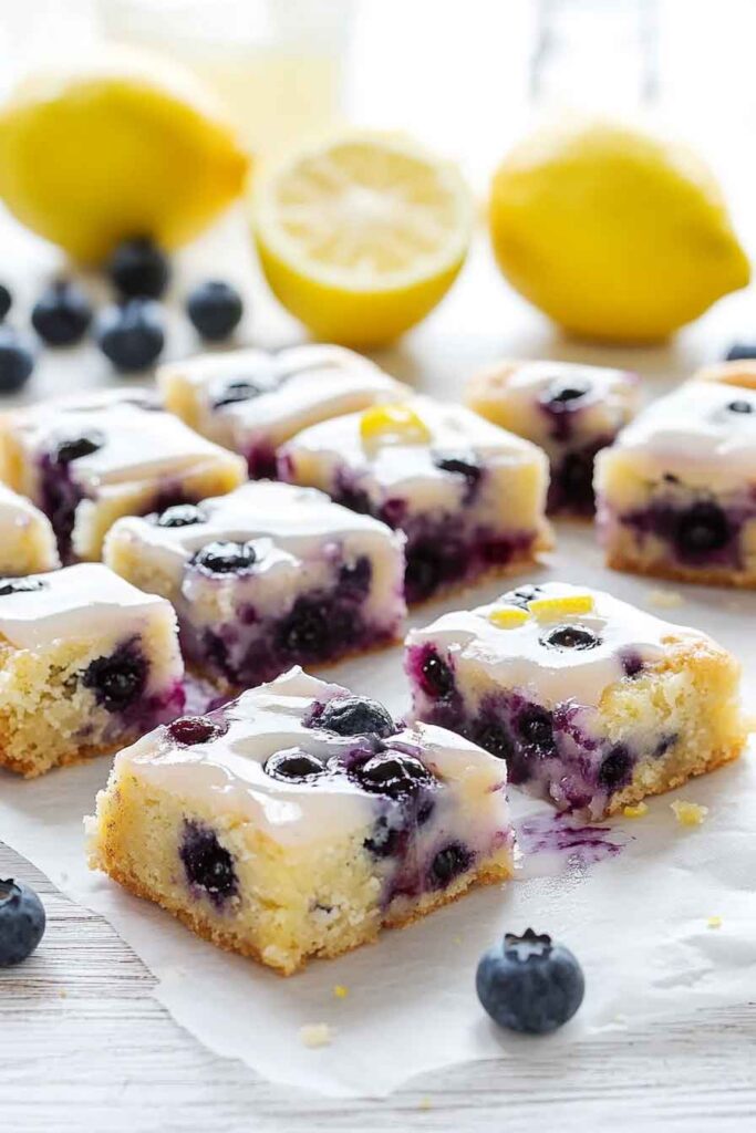 How to Serve Blueberry Lemon Blondies