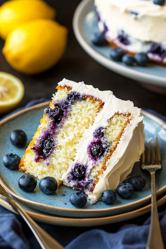 How to Serve Blueberry Lemon Cake
